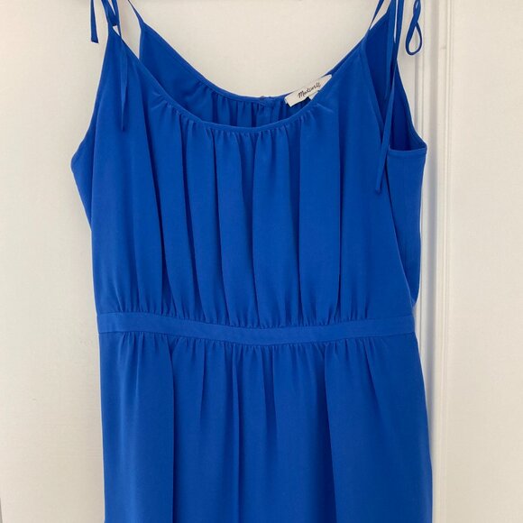 Madewell tie strap blue sundress 12 - Picture 9 of 16